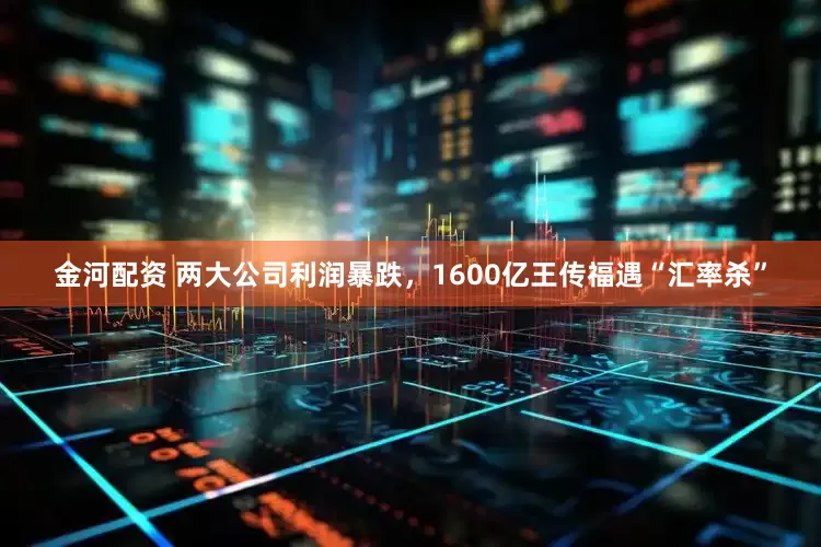 金河配资 两大公司利润暴跌，1600亿王传福遇“汇率杀”